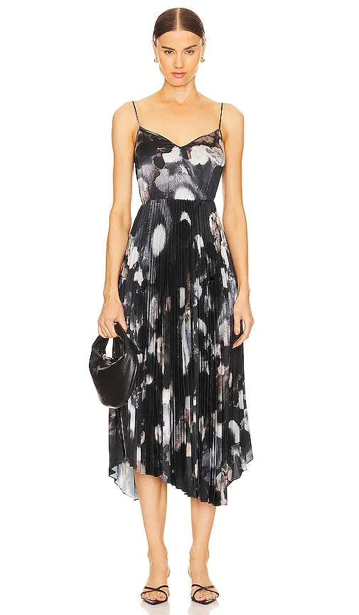ALLSAINTS Leia Alula Dress in Charcoal