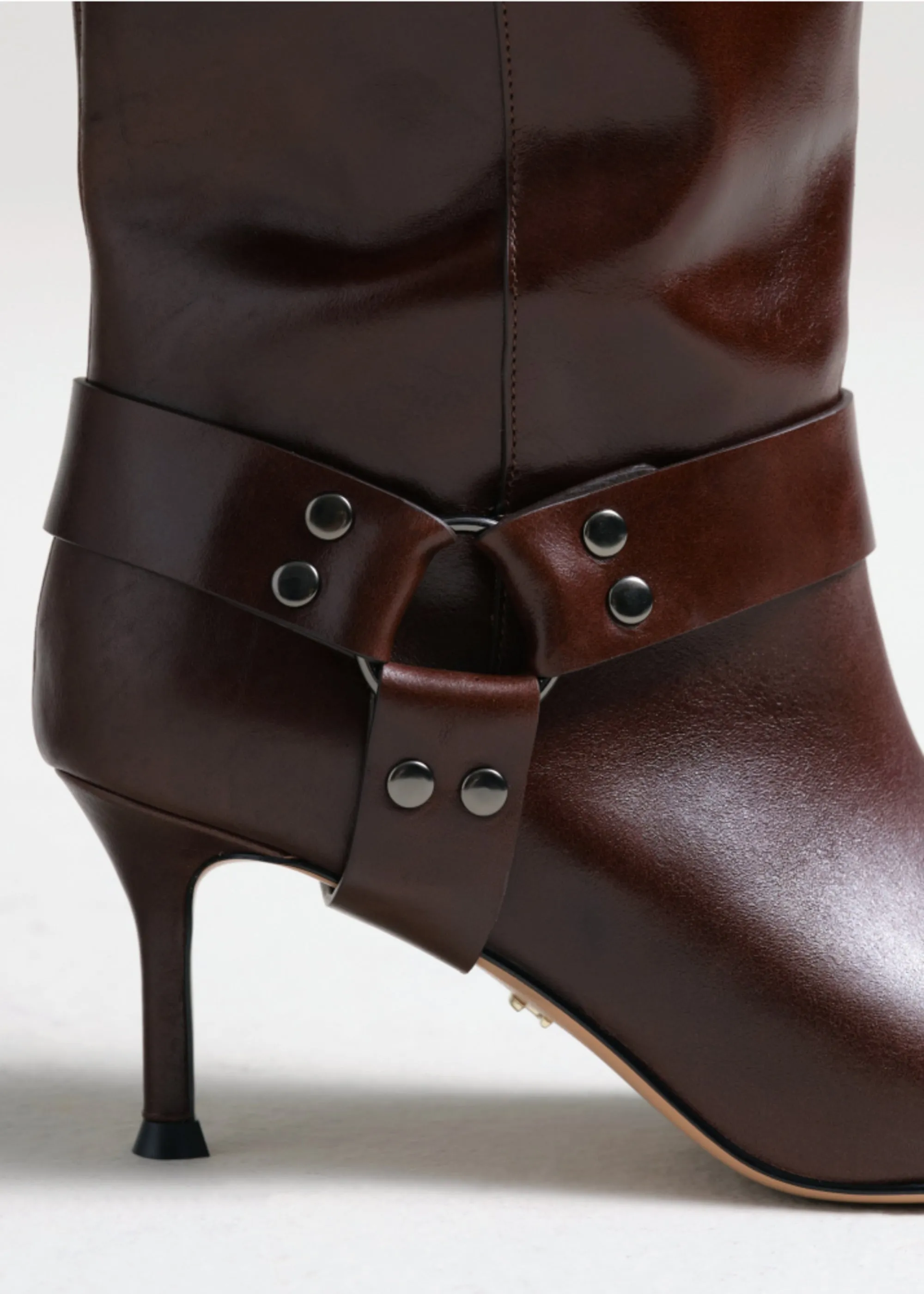 BOOTS WASH SHINY BROWN