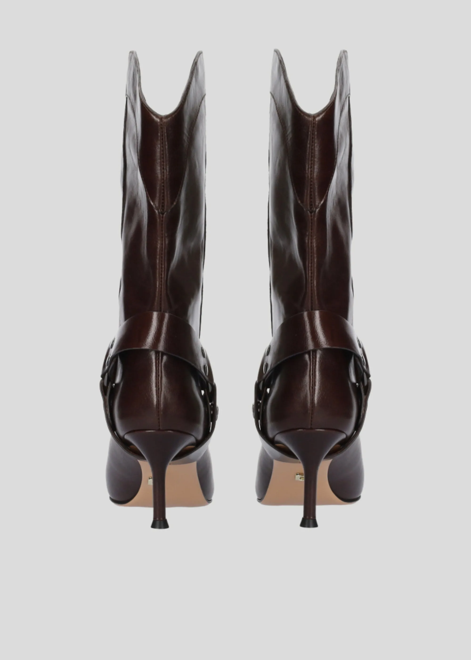 BOOTS WASH SHINY BROWN